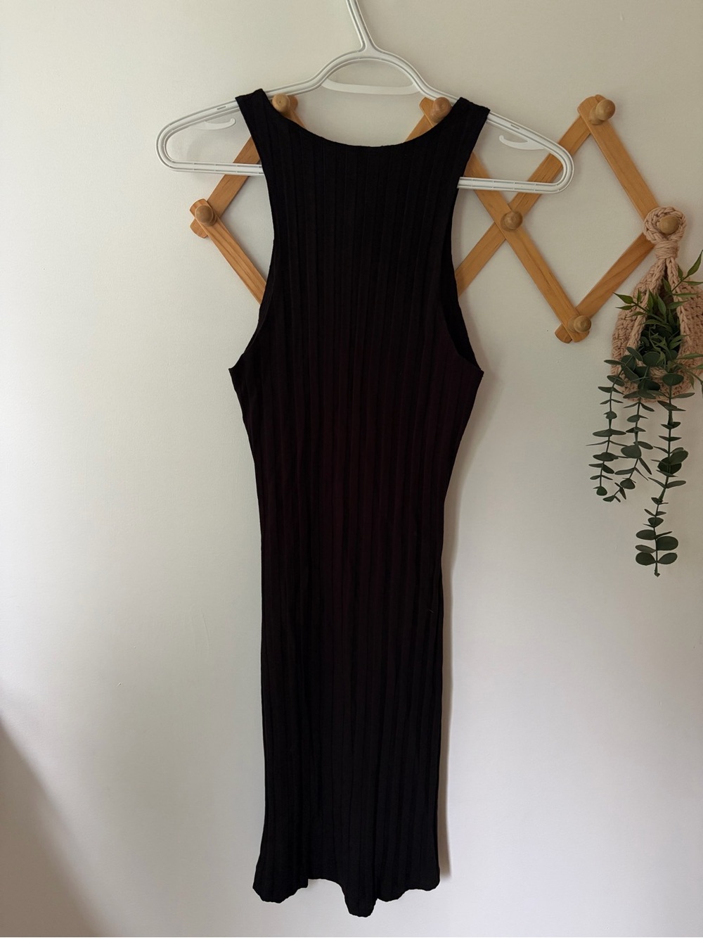 Reformation Black Mel Ribbed Knit Bodycon Mini Dress - Picture 8 of 9